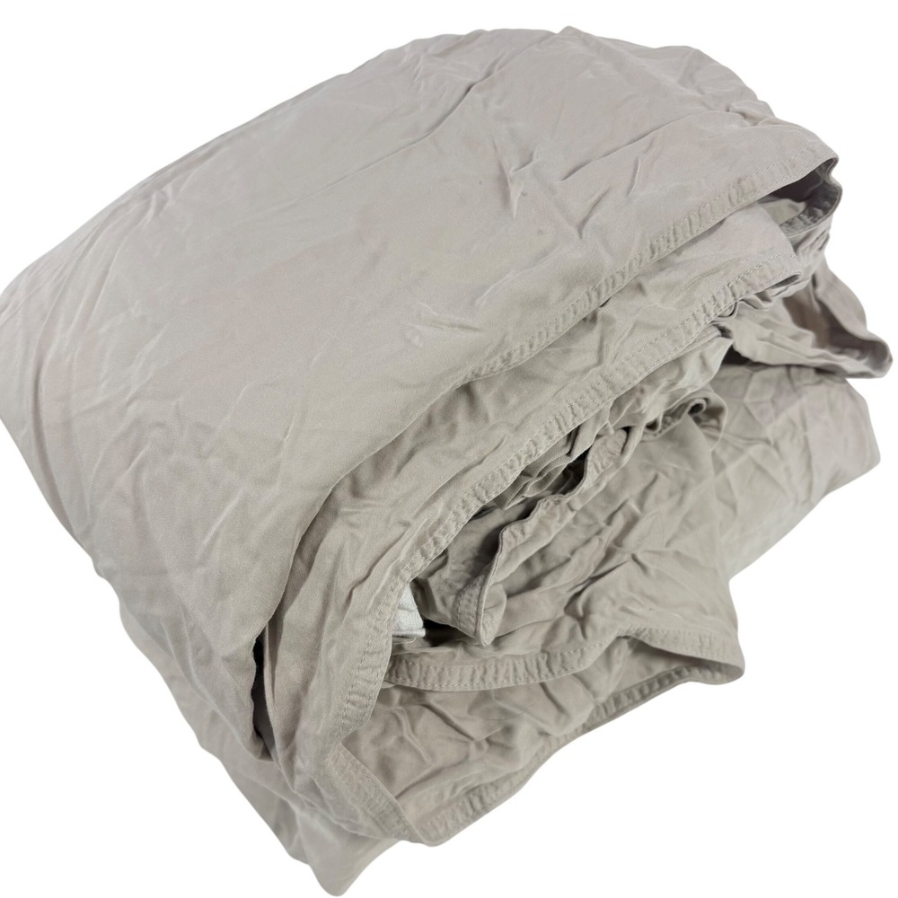 Quince Organic Bamboo Viscose Duvet Cover King/California King Sand Beige 108x92